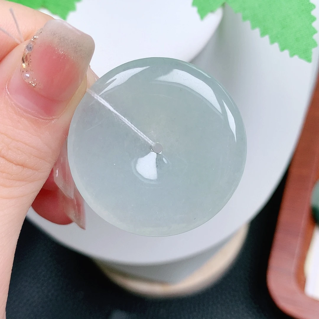 翡翠未镶嵌颈饰平安34-5