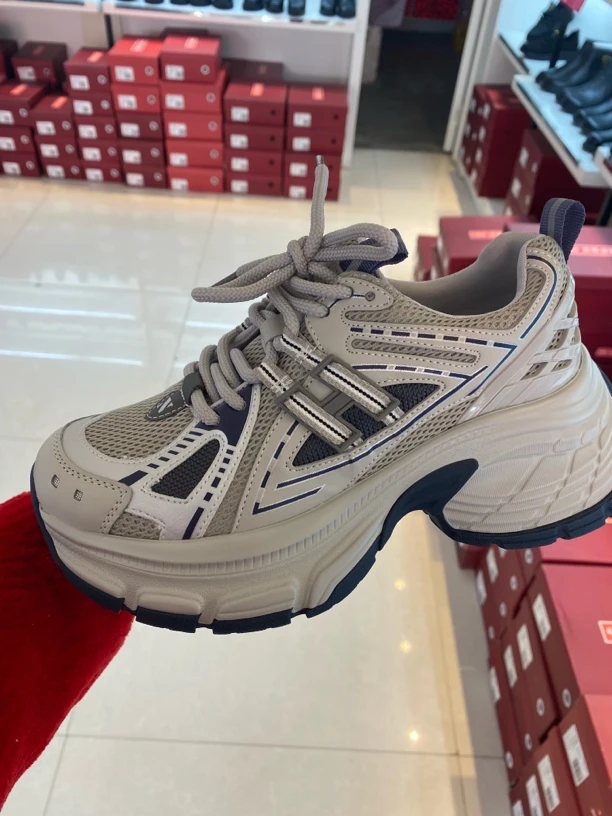 双凤2025春季新款厚底增高百搭运动老爹鞋女72A-5016