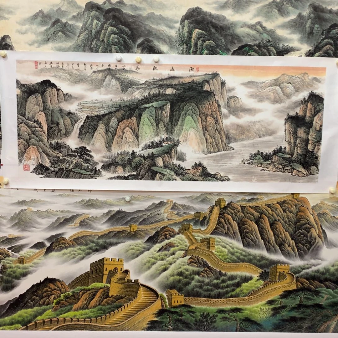 雅***刷国画小六尺小六尺山水国画