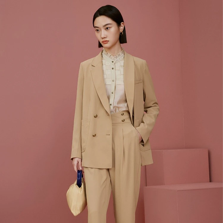 【羊羊专属】曼德诗气质时尚休闲宽松设计师职业通勤西服