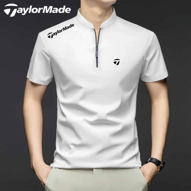 Taylormade泰勒梅商务高尔夫男装户外上衣夏季polo男短袖速干T恤