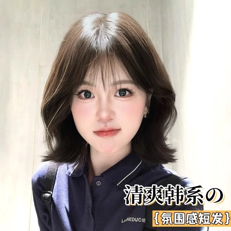 假发女短卷发肯豆少女Lolita甜美日常全头套修颜减龄自然整顶假发