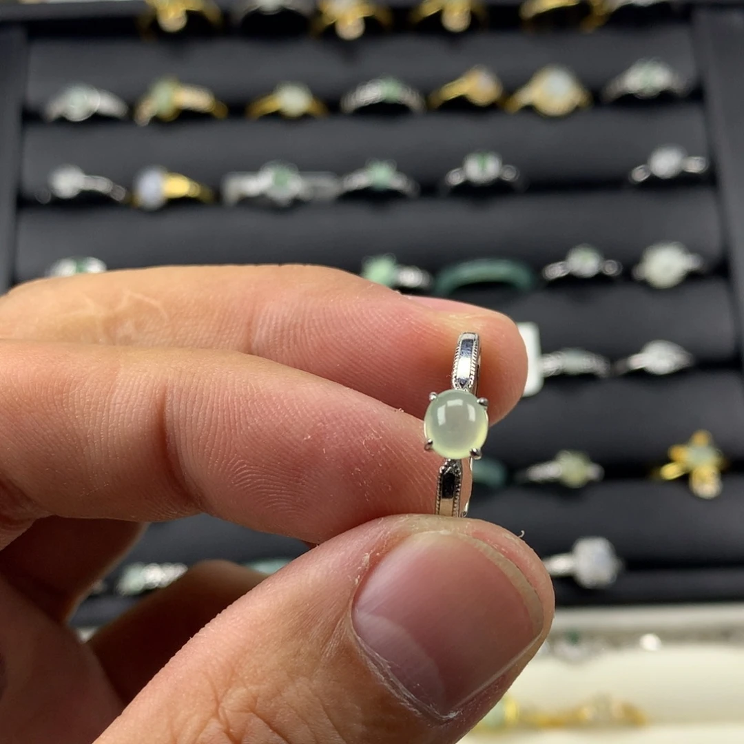 翡翠未镶嵌戒指757