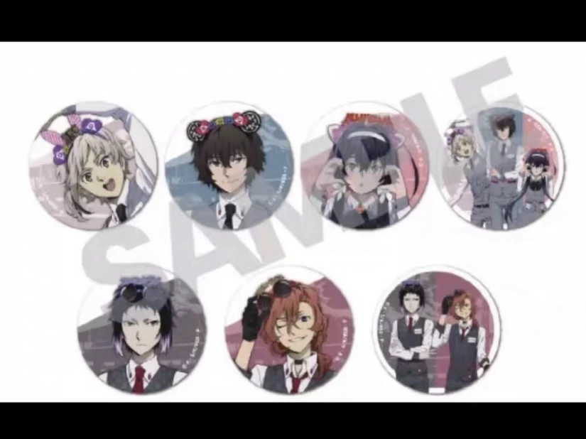 【日谷】文豪野犬富士急吧唧徽章动漫盲盒（默认代拆）