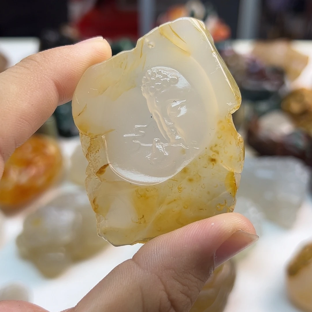 玛瑙/玉髓未镶嵌吊坠(不含链)
