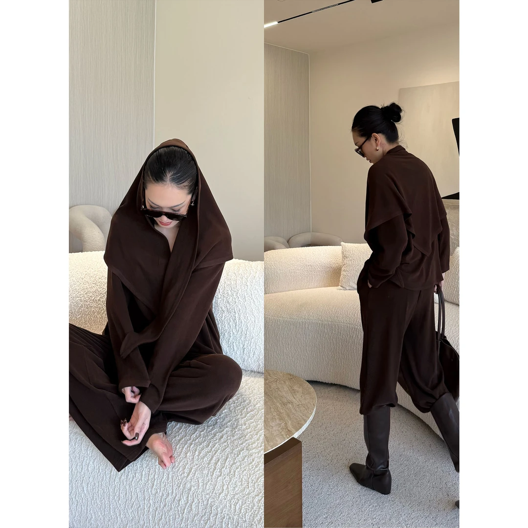 紫紫   解压三件套   慵懒日常糯叽叽舒适披肩三件套ZD09TZYL728