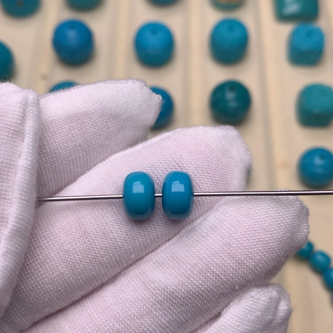 绿松石未镶嵌绿松石隔珠8.5