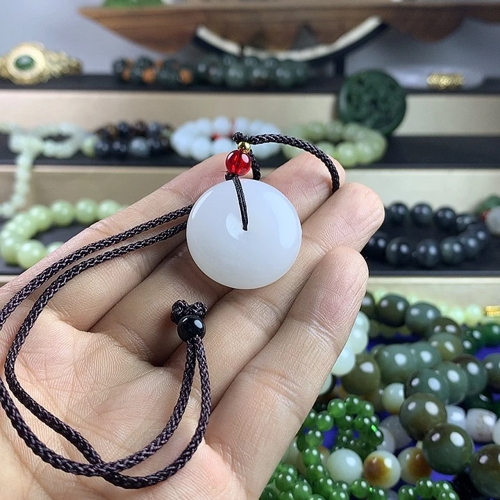 石英质玉（金丝玉）平安扣未镶嵌茹*