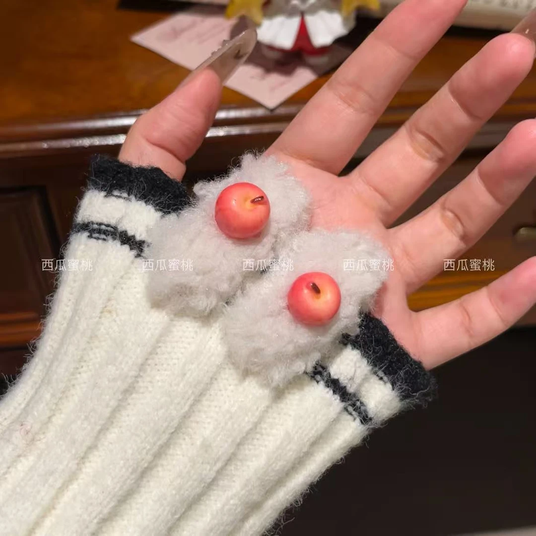 奶油蛋糕苹果发夹创意可爱学生发卡圣诞节秋冬甜美高颜值发饰头饰