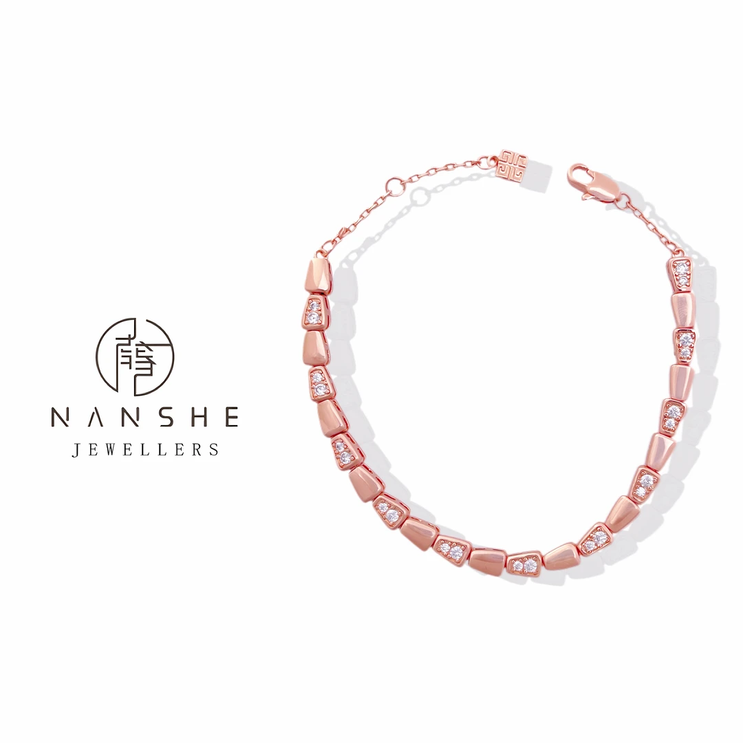 NANSHE/南奢 闪耀蛇骨镶嵌手链L1126