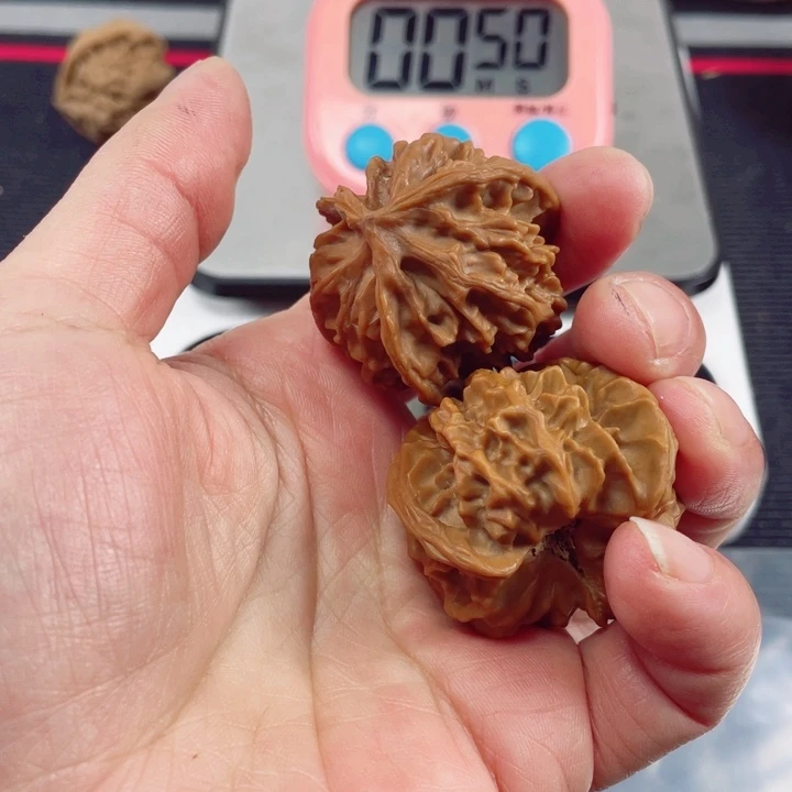 9***我把件文玩核桃三棱