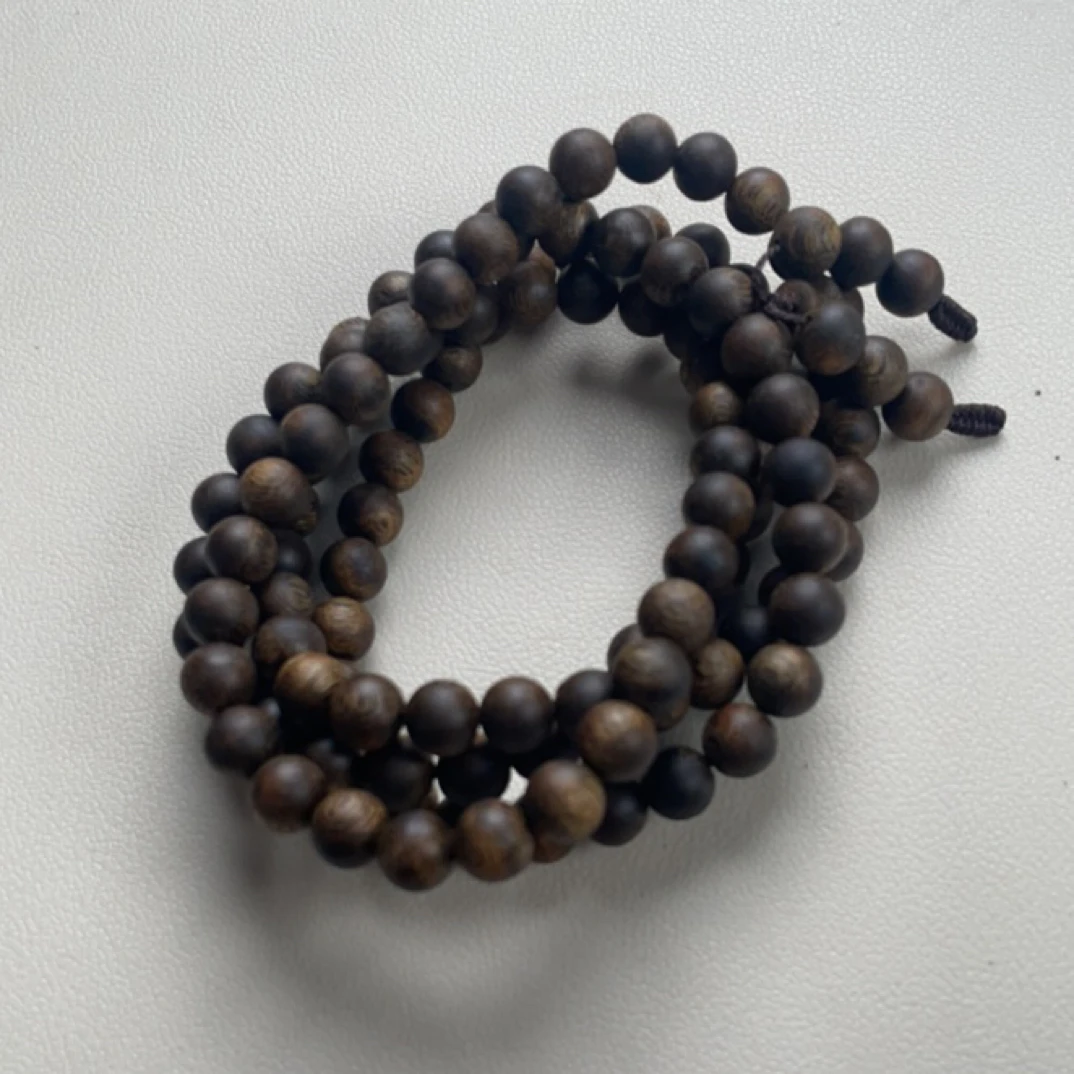 油叶子0.8mm圆珠多圈手串蜜香念珠多样性发一[赠送养香料一份】