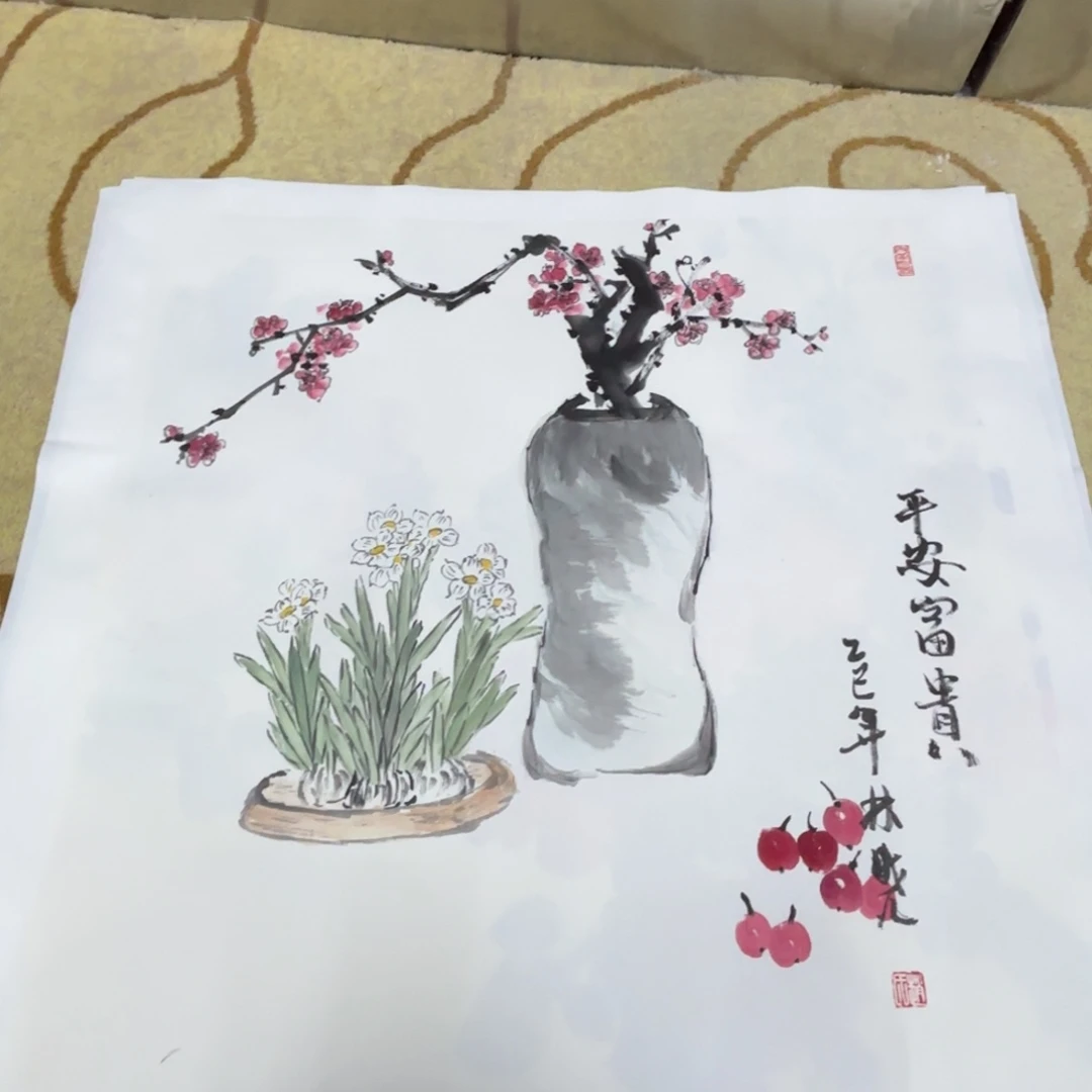 国画赵林晓老师作品刘