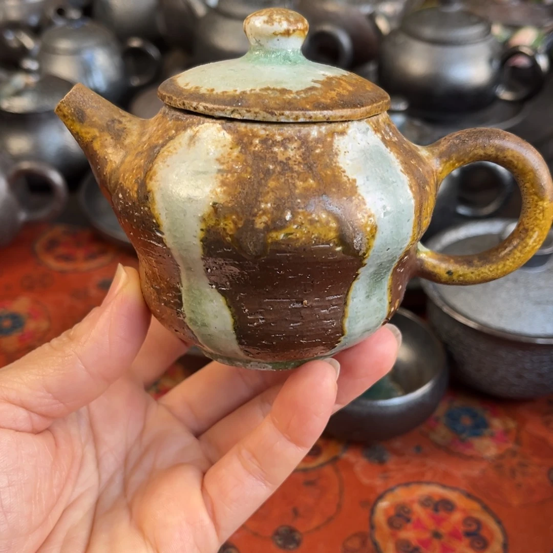 柴烧茶器主人杯杯柴烧