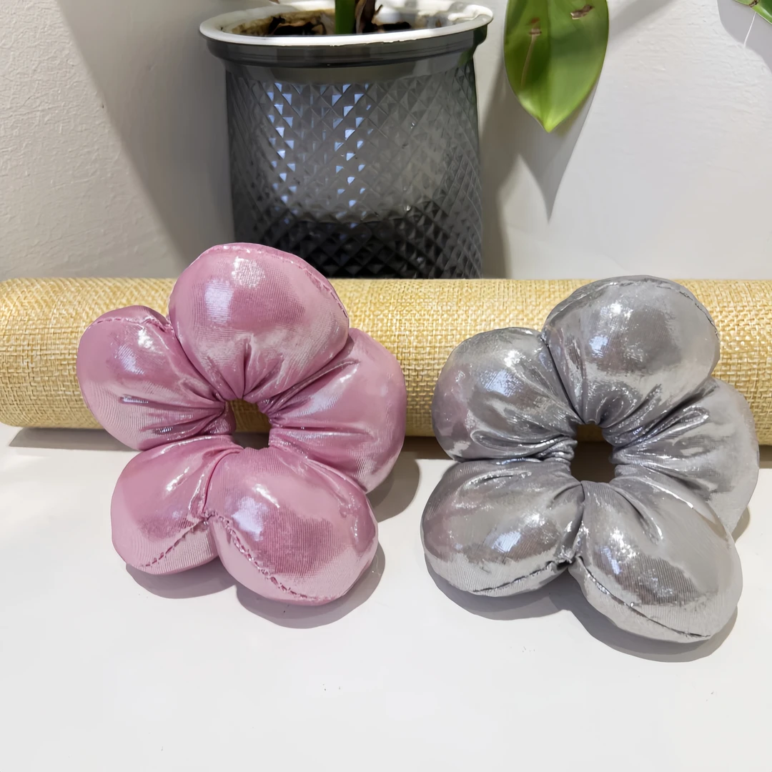 多巴胺春天百搭花苞发圈儿童发饰女童立体花朵发绳宝宝丸子头头绳