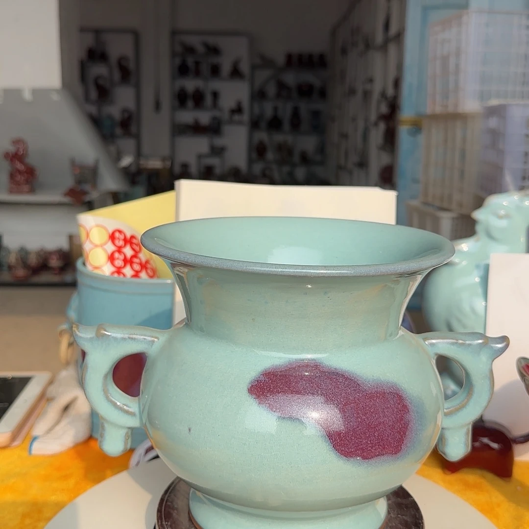 摆件陶郑家钧窑摆件