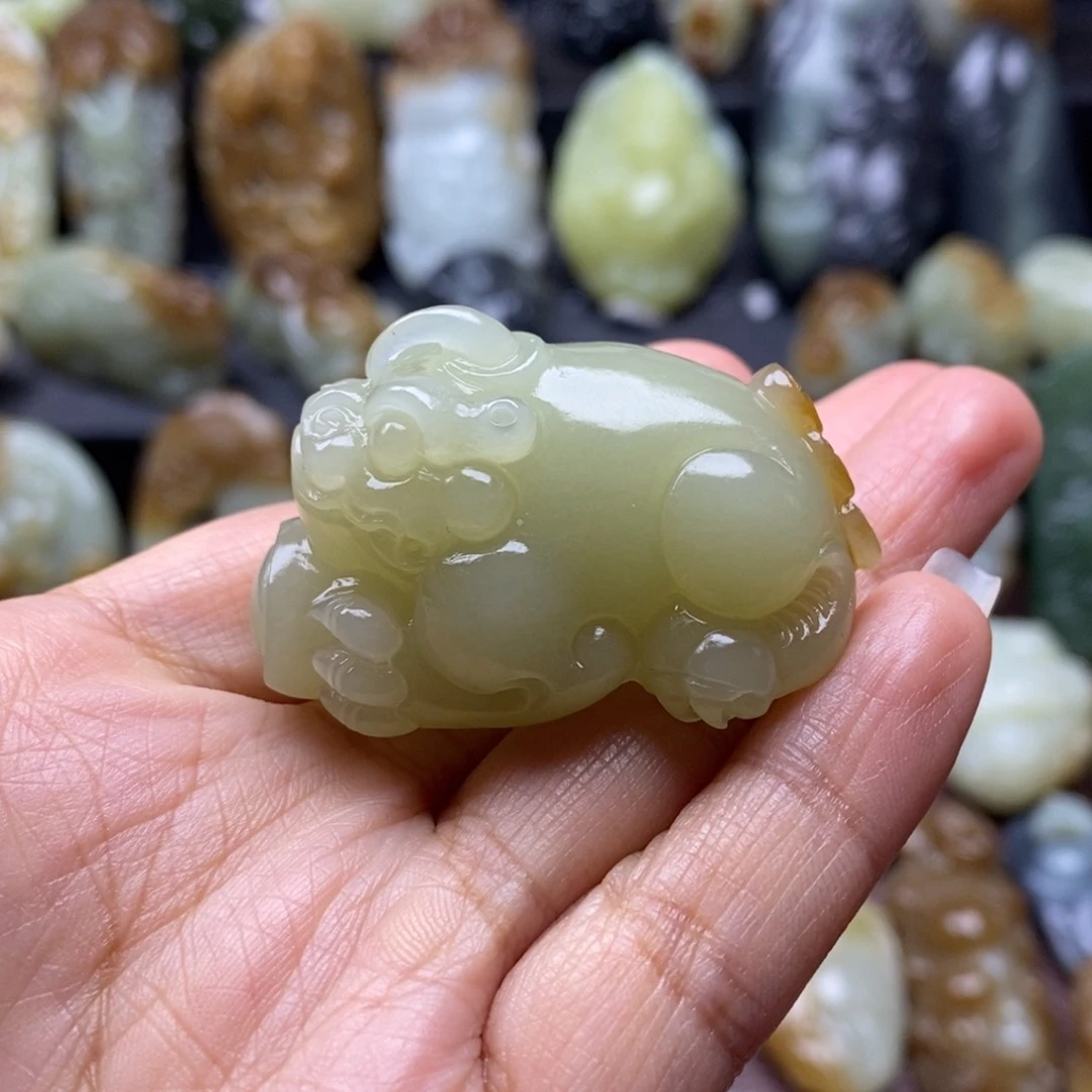 吊坠(不含链)未镶嵌和田玉（糖玉）知****6