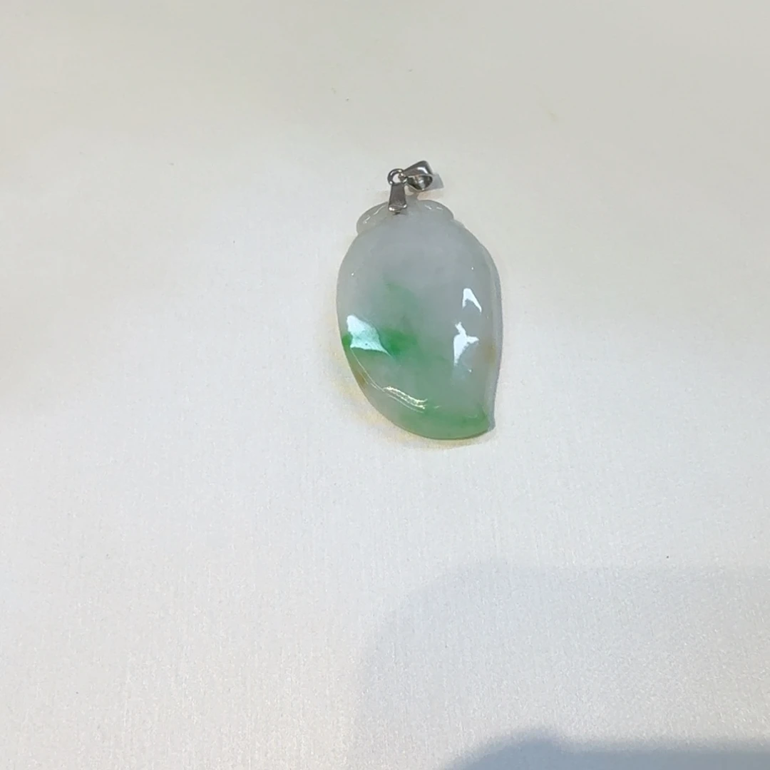 翡翠银S925镀金镶嵌颈饰福瓜