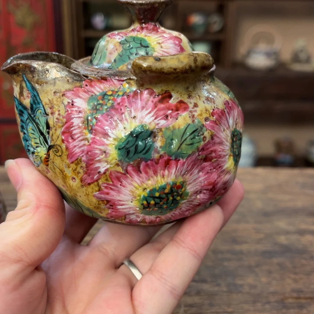 柴烧手工手绘陶瓷