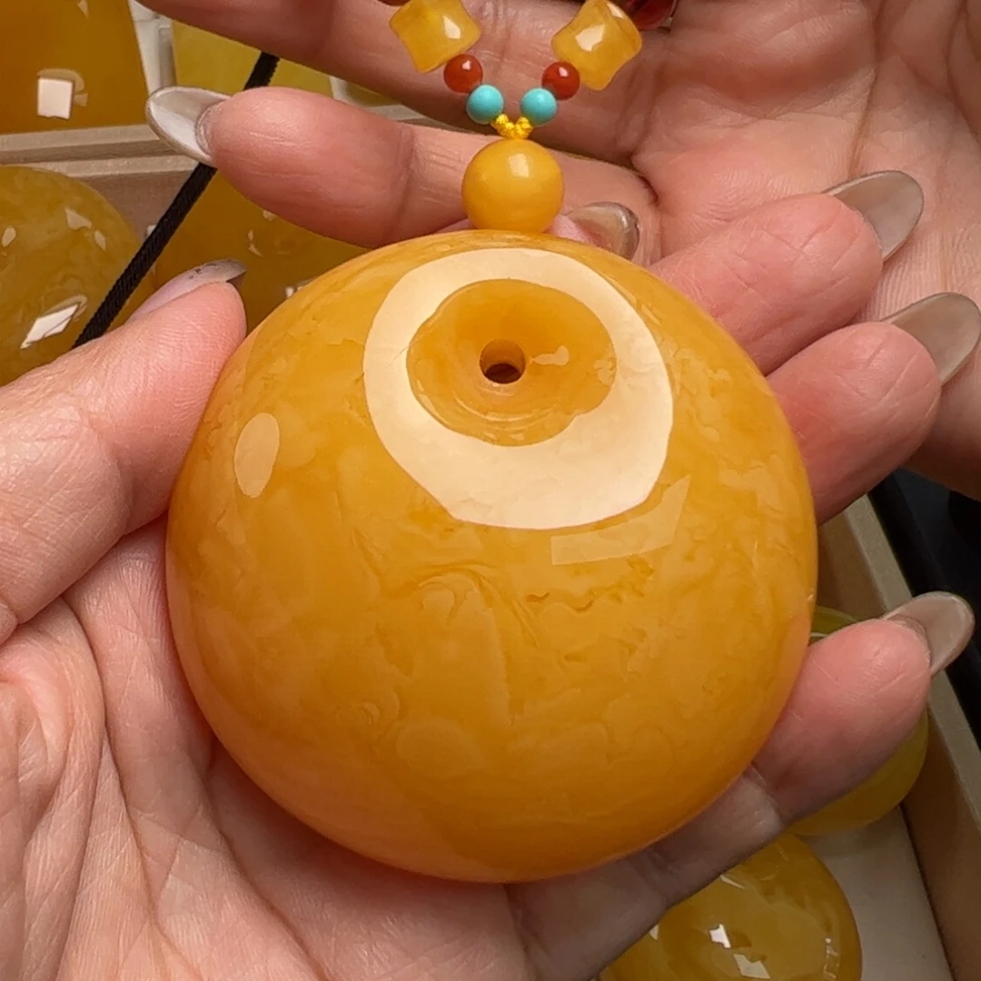 蜜蜡未镶嵌毛衣链无烤色无优化无补胶无煮蜜无覆膜无辐照
