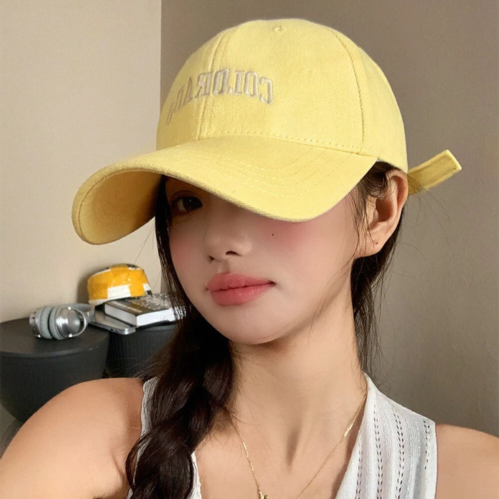 韩版显脸小百搭大帽檐鸭舌帽子