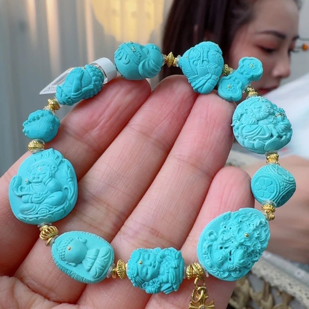 未镶嵌绿松石珠宝奇石