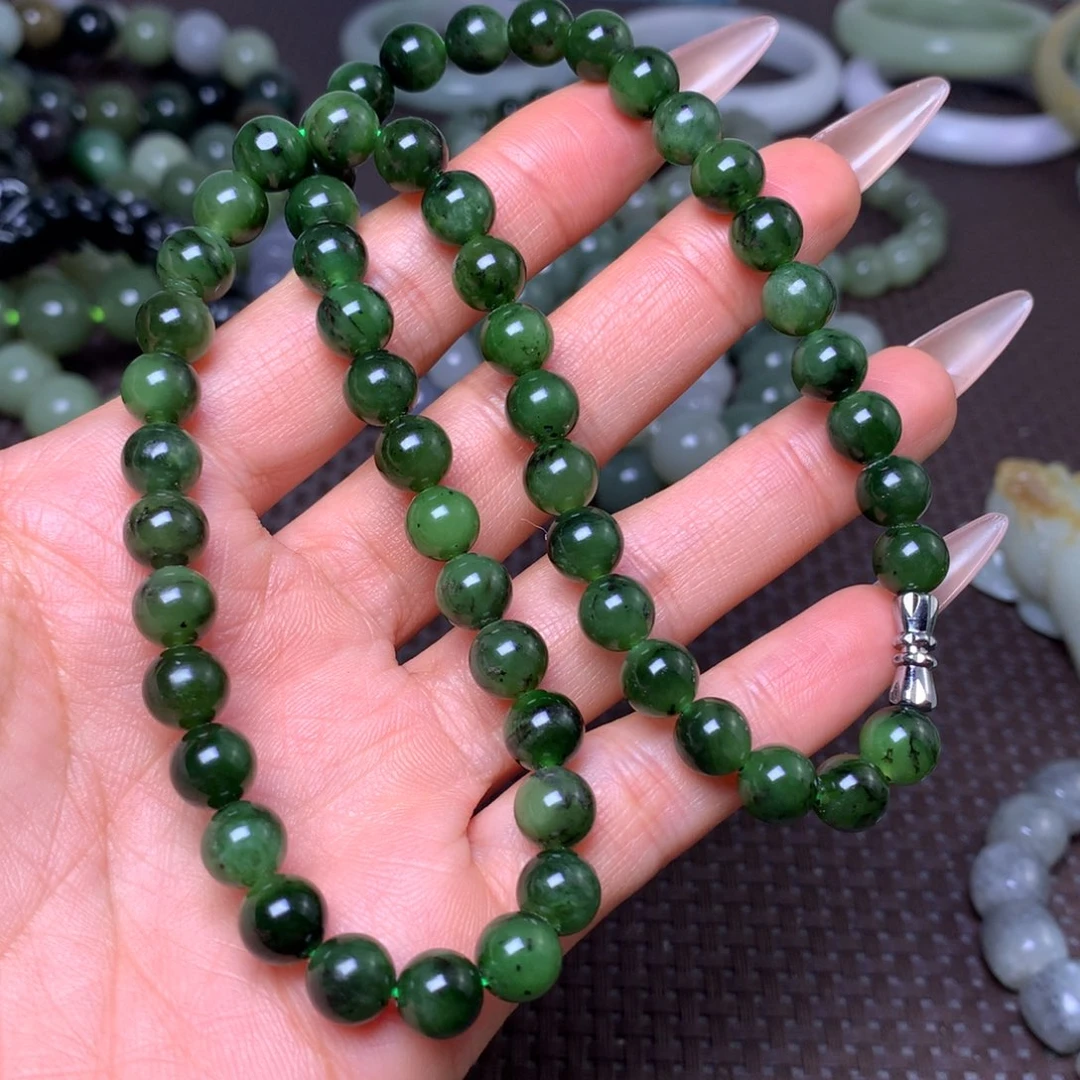 未镶嵌手串和田玉卡8