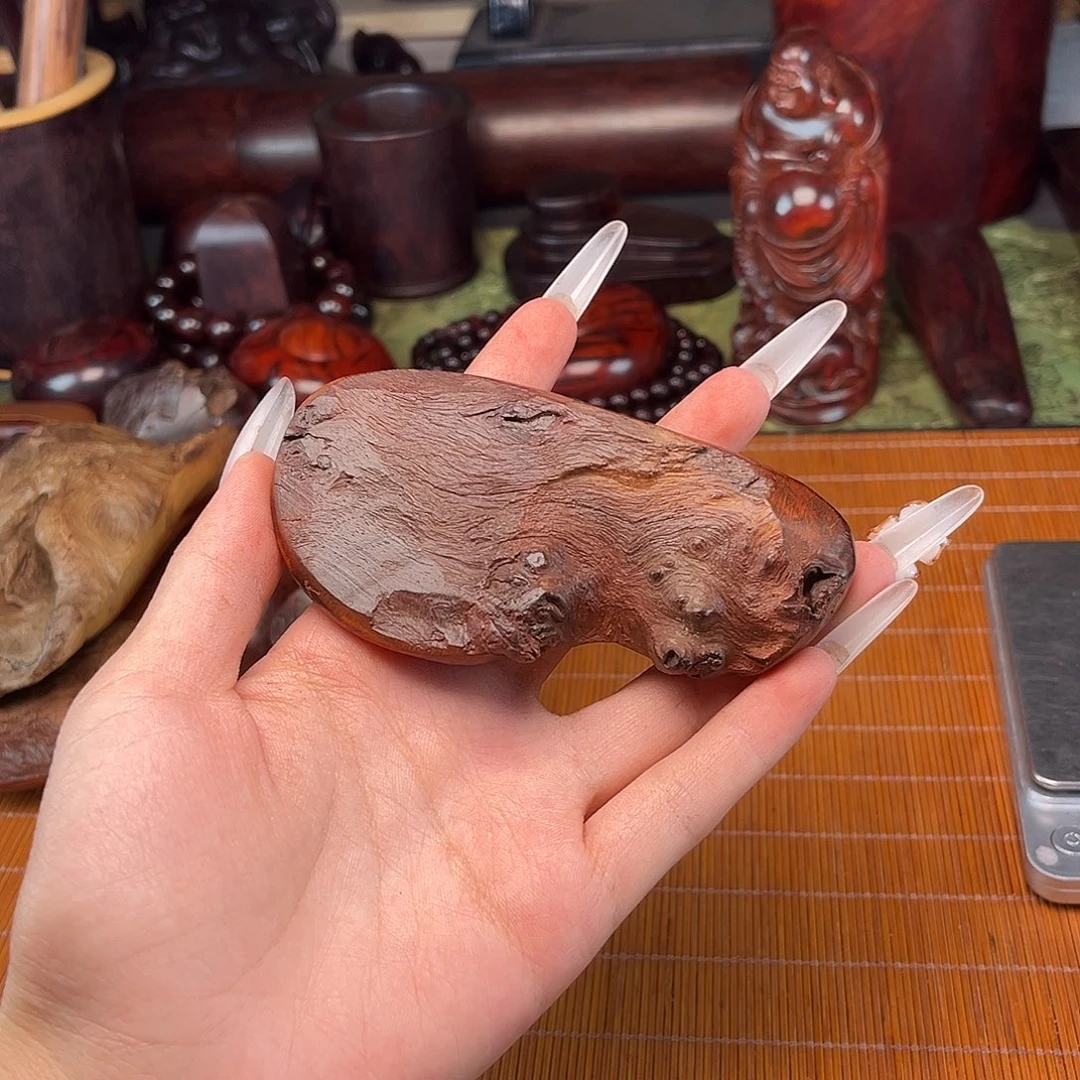 檀香紫檀（小叶紫檀）留疤花金星笔架