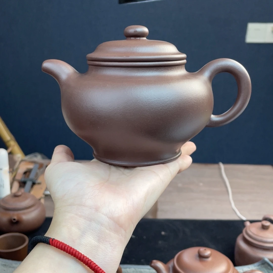 紫砂茶壶全手工天青掇只520cc