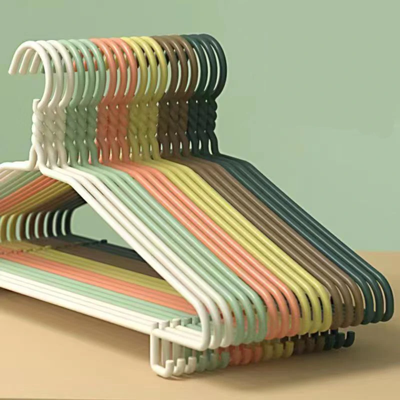 【粉丝福利】包邮10只成人铁质衣架耐锈防老化衣架【颜色随机】【带钩】