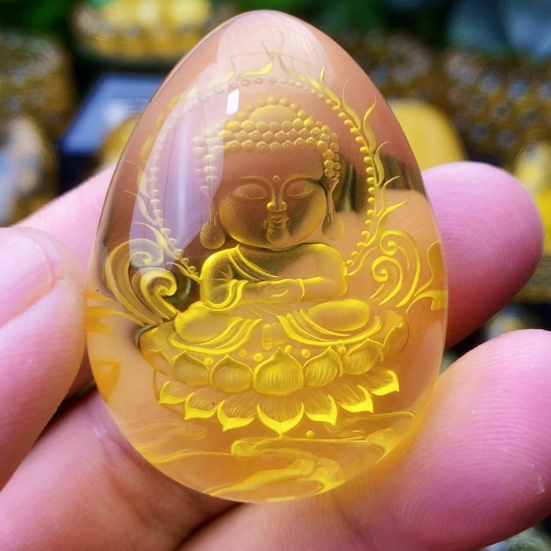【闪购商品】金珀吊坠(不含链)未镶嵌