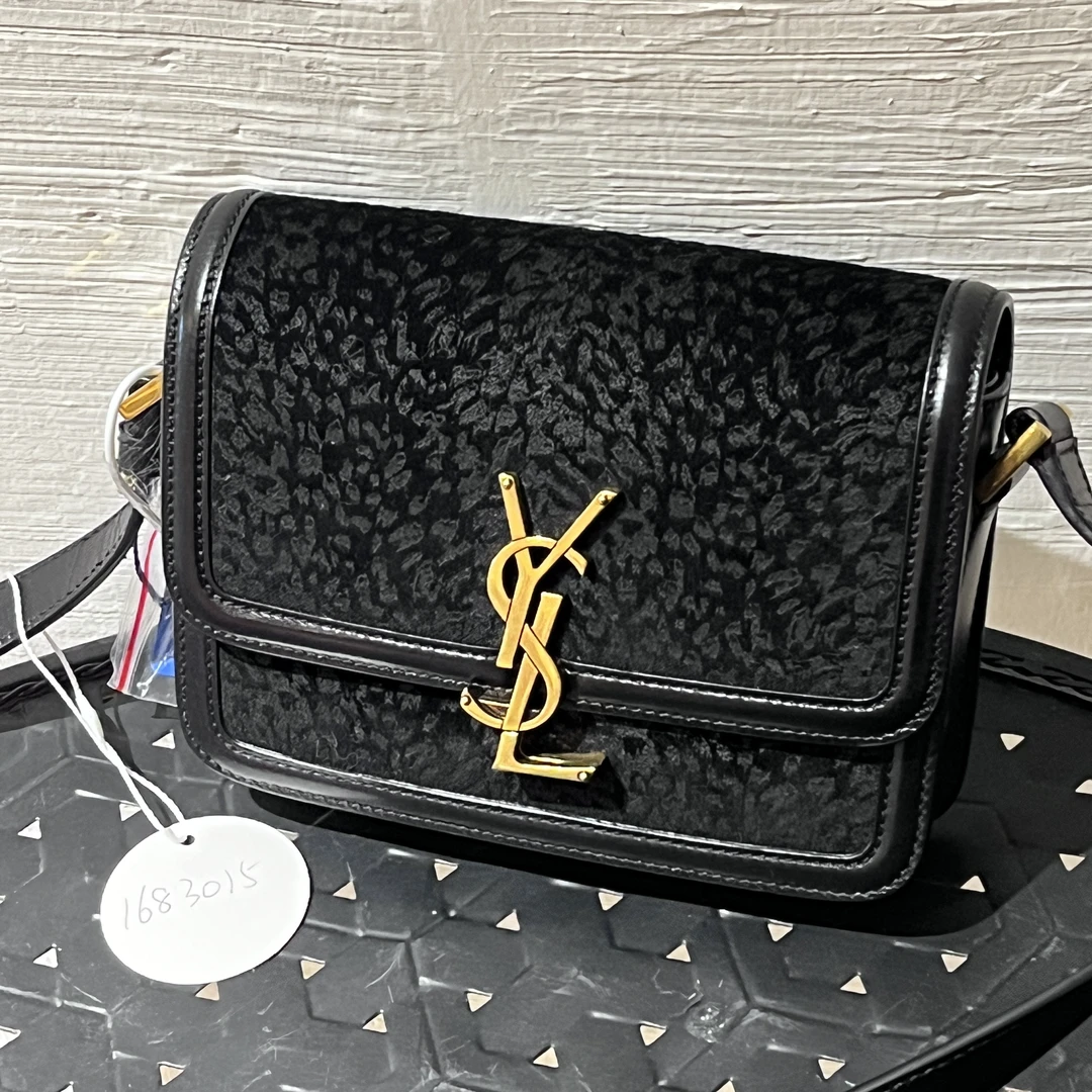 95新 YSL/圣罗兰 夏七中古/ysl黑金日落单肩包/1683015