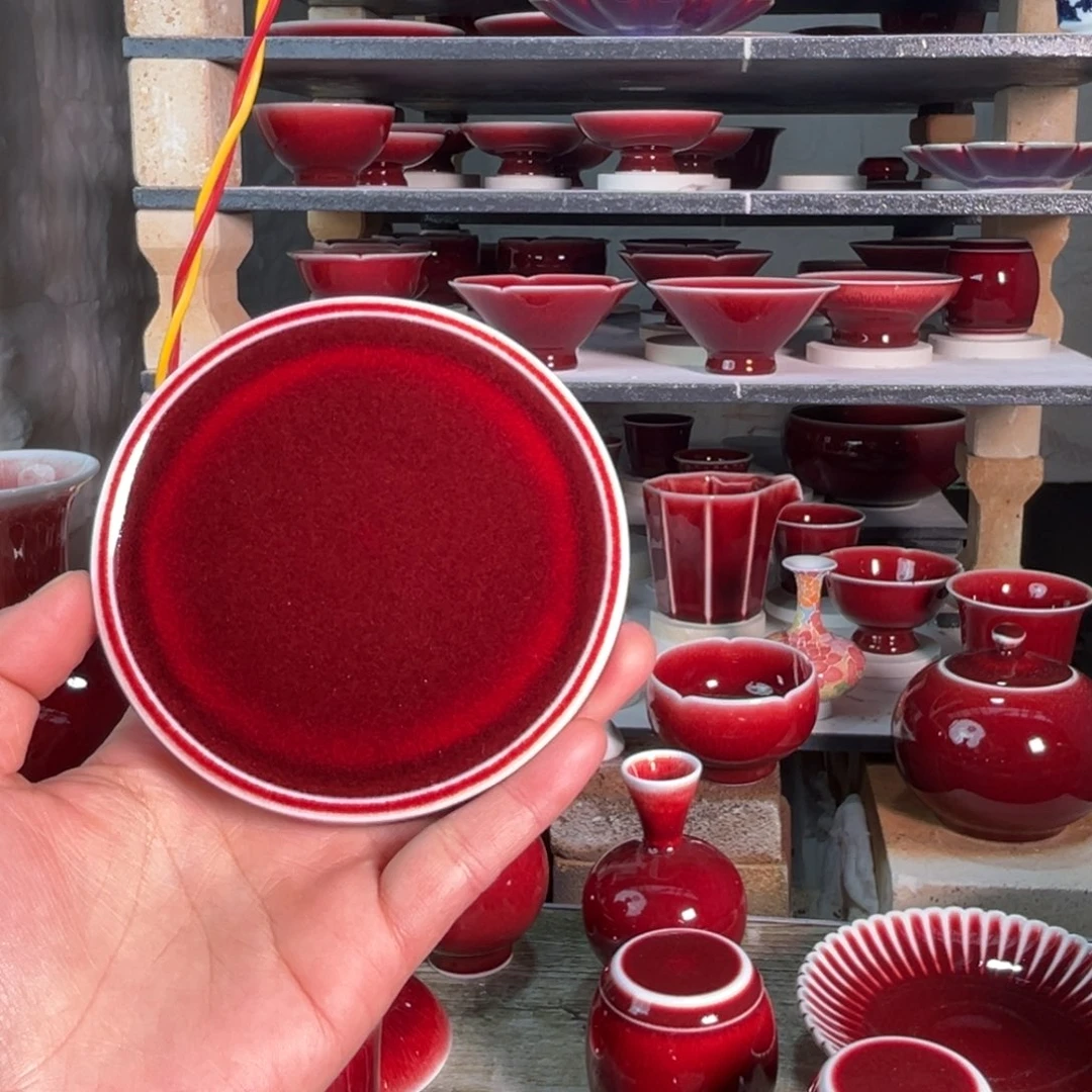 景德镇陶瓷杯托盖置全品