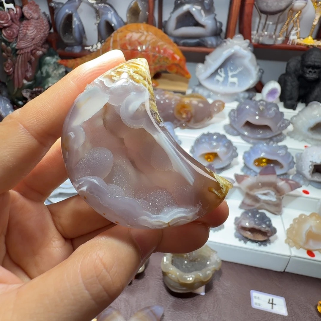 信***啊玛瑙/玉髓未镶嵌挂件