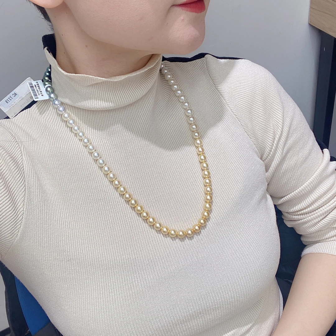 8.5-9mm真科研AC四季彩色彩分明毛衣链