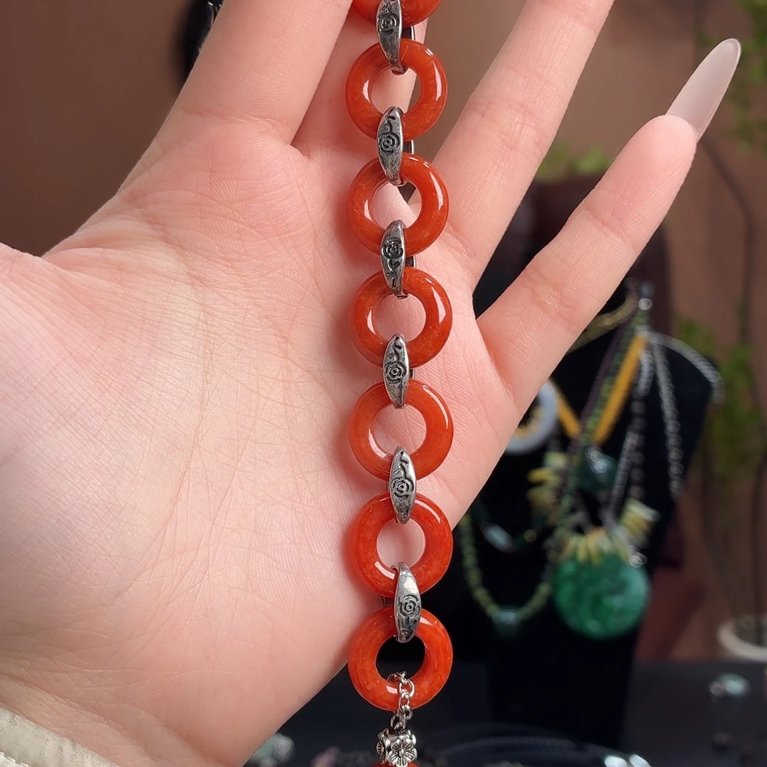 翡翠未镶嵌耳饰手链