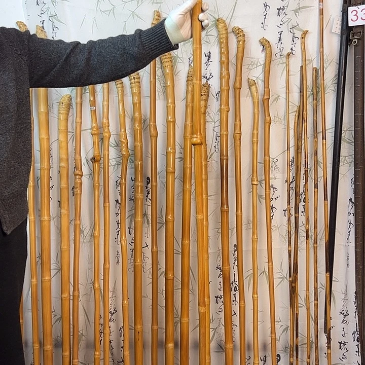 2932竹杖登山杖手持 拐棍