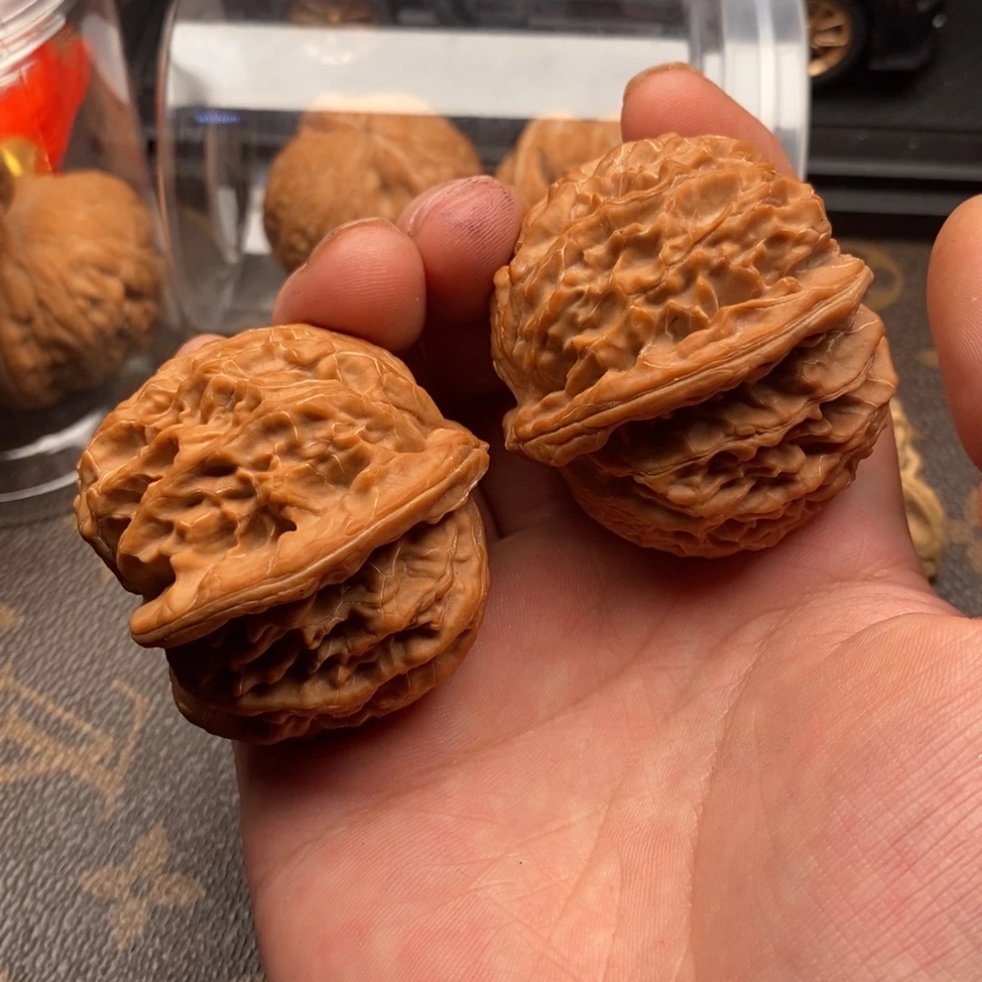 文玩核桃精品对金麒麟全品46