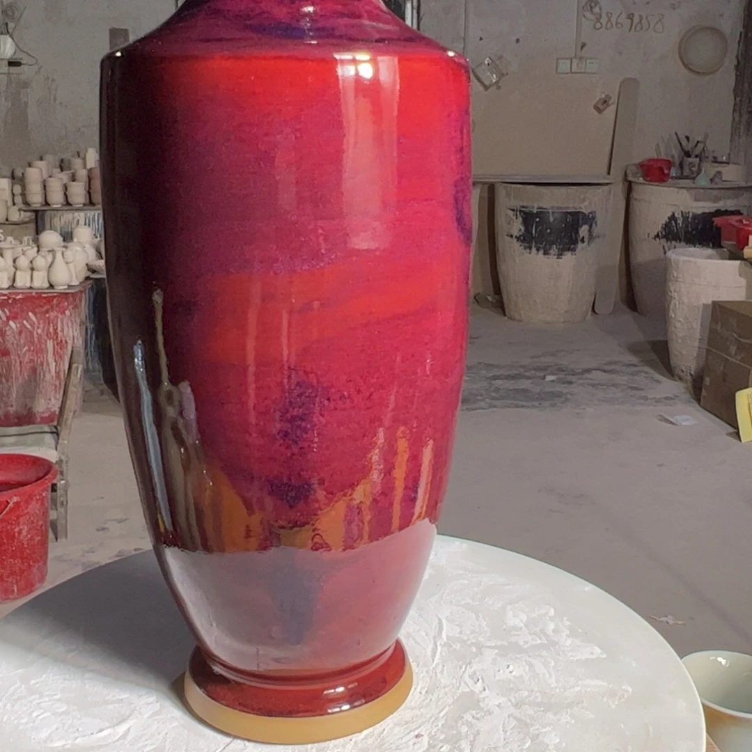 摆件南**雨郑家钧窑摆件