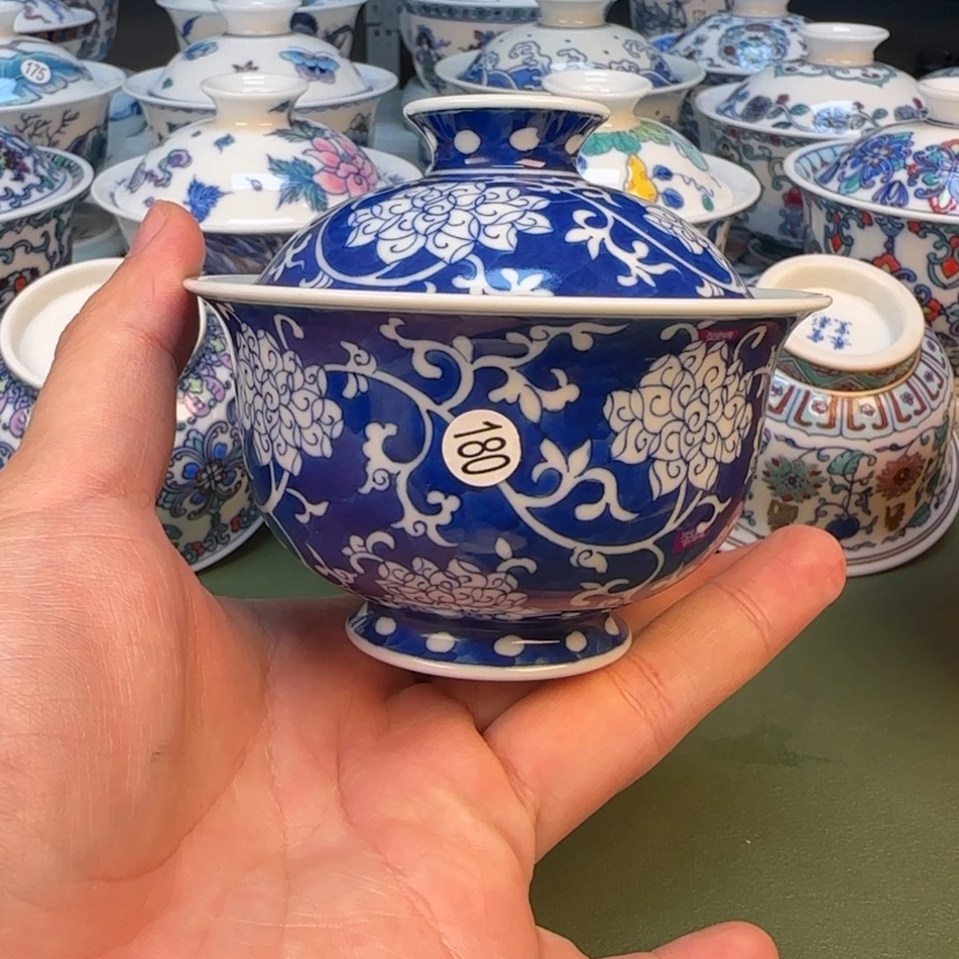 彦祖纯手工手绘茶具180