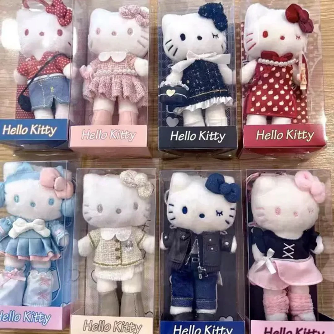 香港限定长腿kitty可爱动物毛绒公仔玩偶