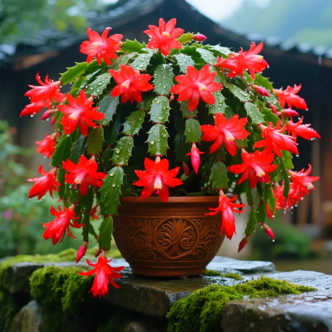 香水味蟹爪兰盆栽重瓣花卉室内客厅阳台耐旱好养绿植四季开花多色