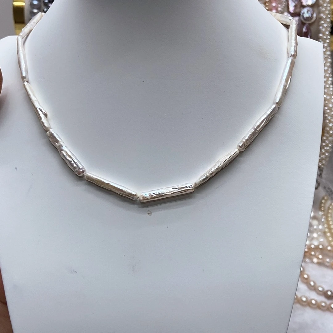 淡水珍珠颈饰合金