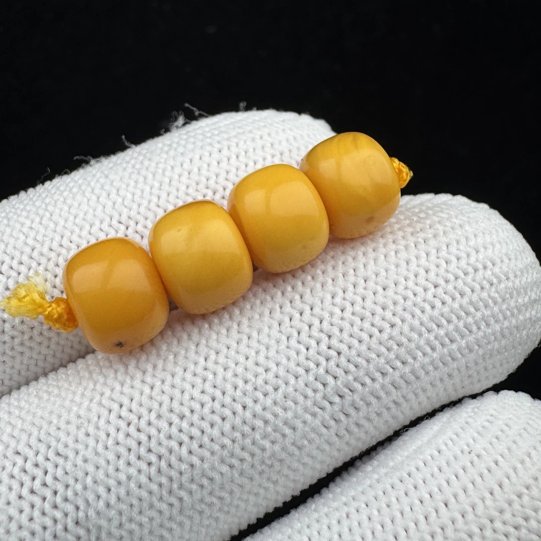 B3109天然原矿蜜蜡 瑕疵特价款 8.7mm支持复检假一罚四