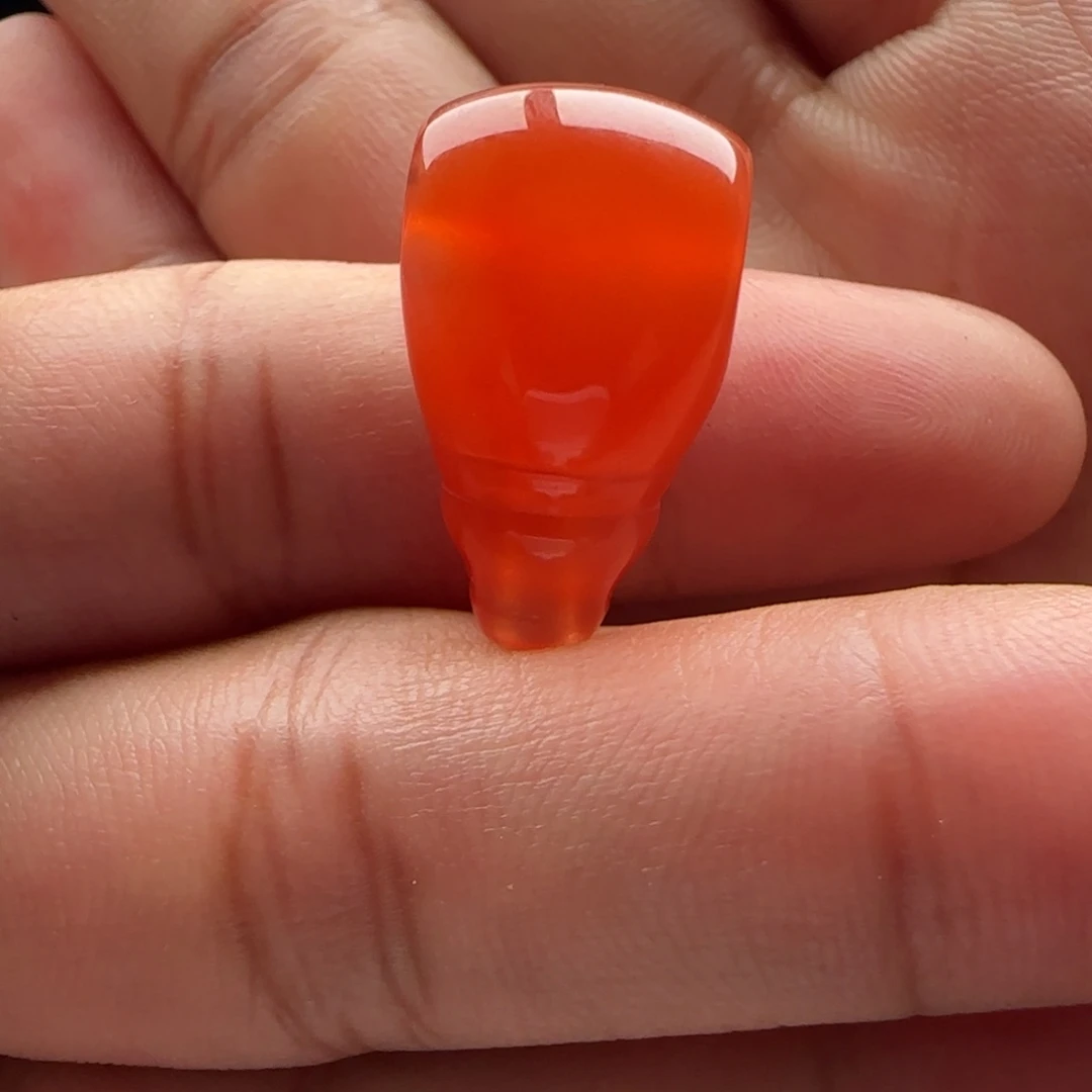 南红玛瑙未镶嵌三通12白纹