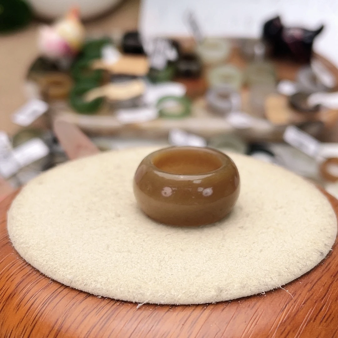 未镶嵌戒指和田玉（糖玉）c79糖色顿顿15.7不退货