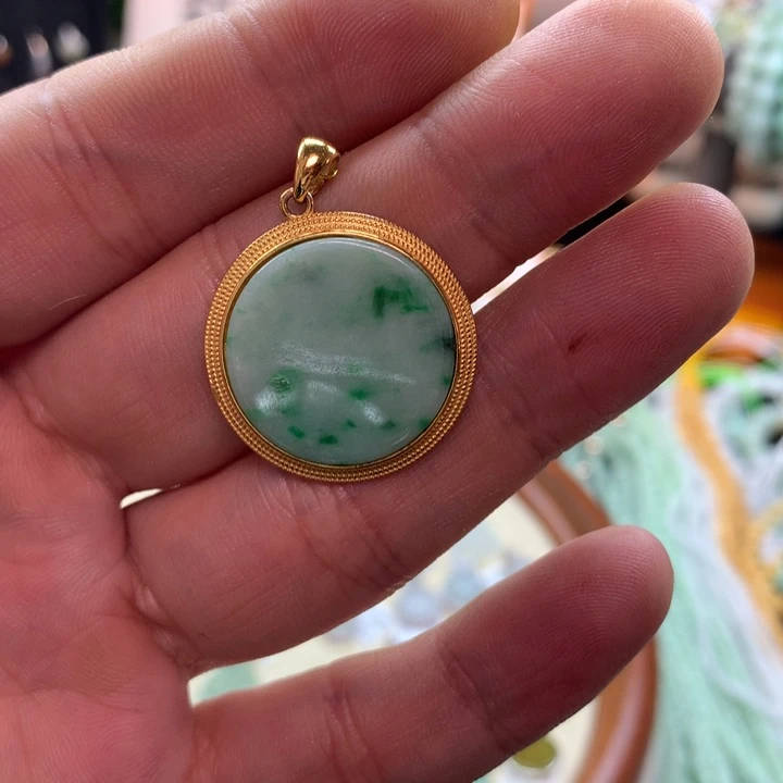 翡翠银S925镶嵌颈饰