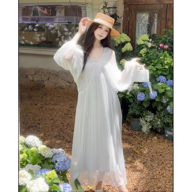 【凉白开-禾枫原创】重磅100桑蚕丝连衣裙Y24C9109-9