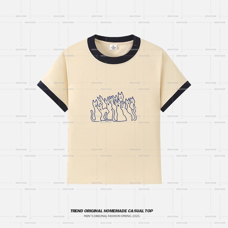 【T恤系列】群猫-限定 凉感透气不变形休闲T恤