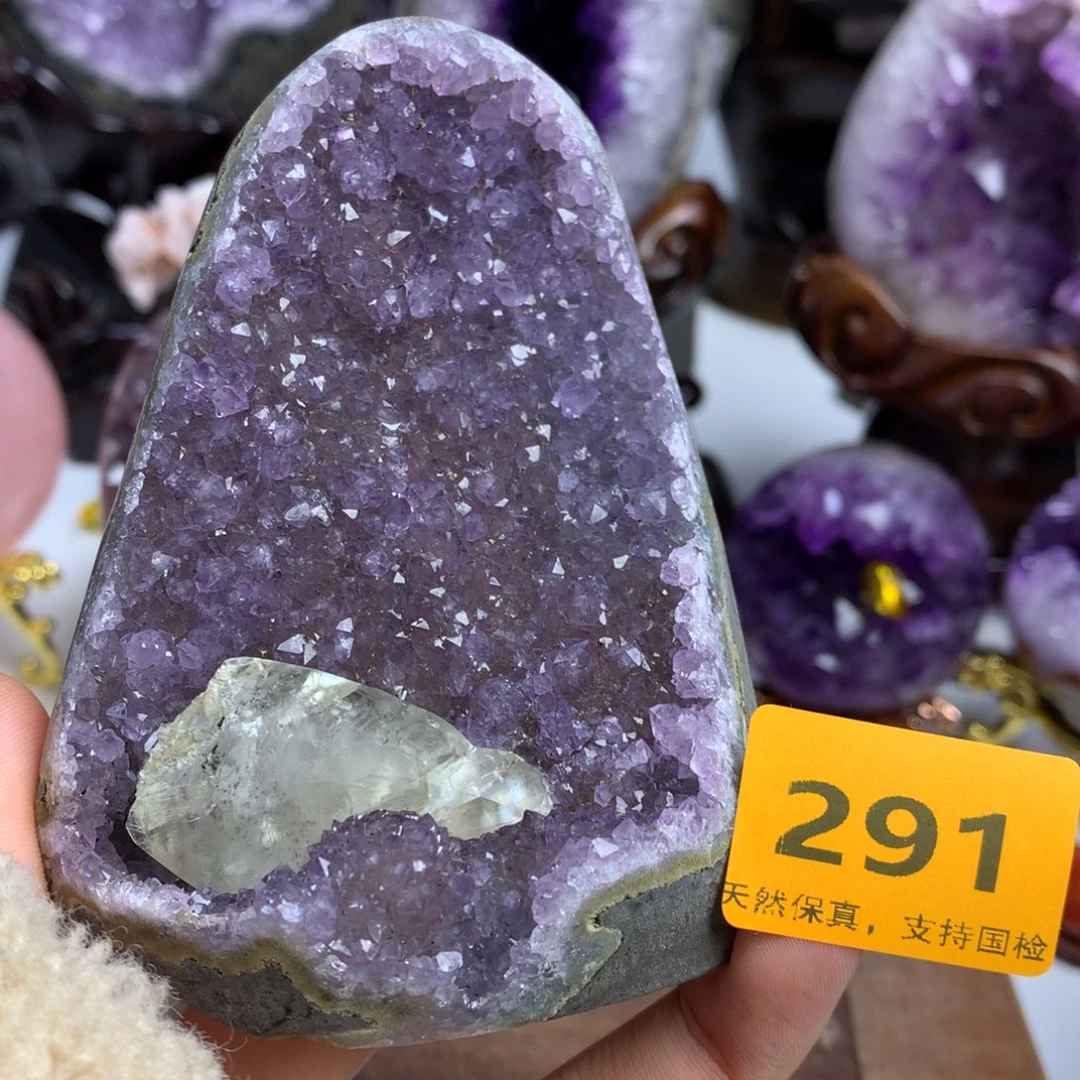 紫晶摆件未镶嵌紫晶